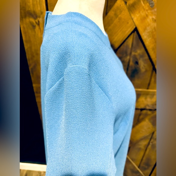 Catherine Malandrino Light Blue Button Back Blouse Sz L - Picture 13 of 15